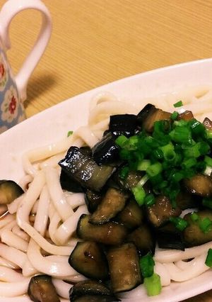 さっぱりなすの素揚げ冷製うどん-レシピのメイン写真