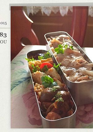 男子高校生＊丼弁当＊塩豚カルビ-レシピのメイン写真
