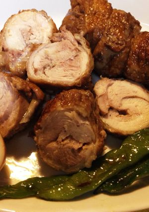 Meitoレモンティーでチキンロール-レシピのメイン写真