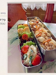 男子高校生*丼弁当*生姜焼き-レシピのメイン写真