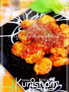 くにしゃんの鶏ささみのチリソース炒め♪-レシピのメイン写真