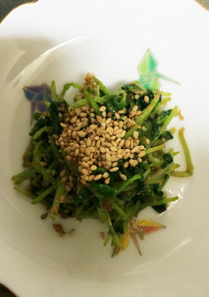 豆苗の胡麻和え 簡単！-レシピのメイン写真
