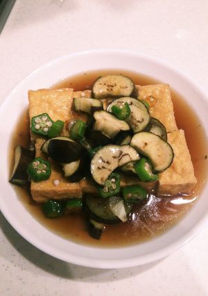厚揚げのﾅｽｵｸﾗあんかけ-レシピのメイン写真
