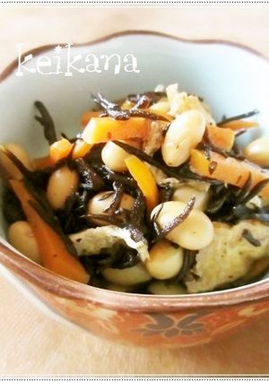 レンジで簡単時短☆ご飯がすすむひじき煮♡-レシピのメイン写真