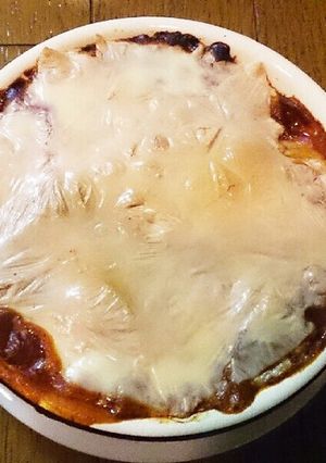 ミートうどんグラタン-レシピのメイン写真