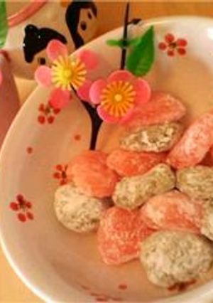 ひな祭り★レンジで簡単★ぎゅうひもち-レシピのメイン写真