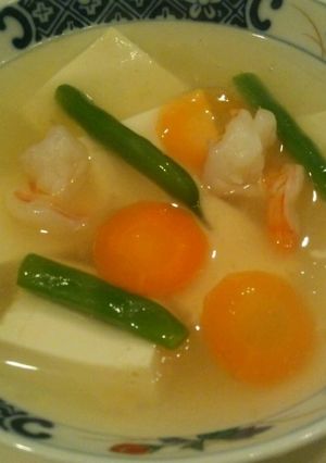 豆腐と海老の中華スープ-レシピのメイン写真