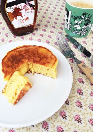 簡単に楽して分厚いホットケーキを作る。-レシピのメイン写真