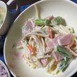余ったうどんで!!マヨサラ!!