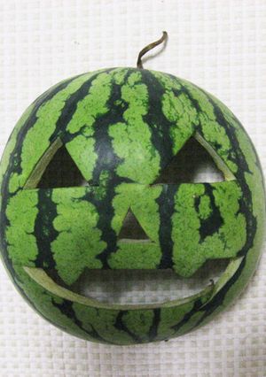 スイカの皮でハロウィン！-レシピのメイン写真