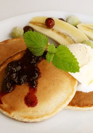 朝ランチおやつ♪ライ麦粉おからパンケーキ-レシピのメイン写真