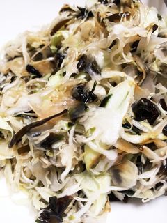 キャベツと塩昆布と韓国海苔サラダ!△ドレ-レシピのメイン写真