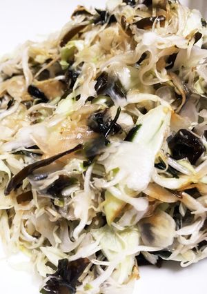 キャベツと塩昆布と韓国海苔サラダ！△ドレ-レシピのメイン写真