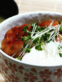 温玉のせ照り焼き鶏つくね丼-レシピのメイン写真