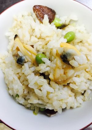 アサリと枝豆の炊き込みごはんキヌアいり-レシピのメイン写真