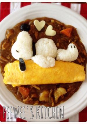 スヌーピー♡デコカレー-レシピのメイン写真