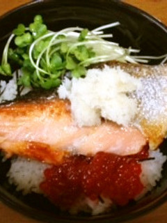 鮭イクラ丼-レシピのメイン写真