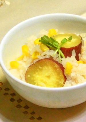 さつま芋トウモロコシご飯-レシピのメイン写真