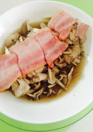 舞茸＆しめじのベーコン巻♪スープ仕立て♪-レシピのメイン写真