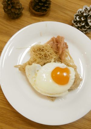 一人御膳□素麺で，なんちゃって焼きそば-レシピのメイン写真