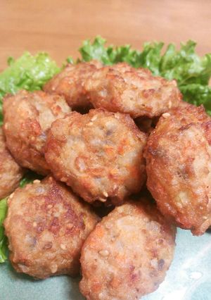 ふわっと♡シャキっと☆蓮根たっぷり肉団子-レシピのメイン写真