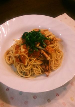 ツナ とまと 大葉のパスタ-レシピのメイン写真