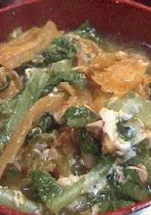 大根菜とキムチのスープ-レシピのメイン写真