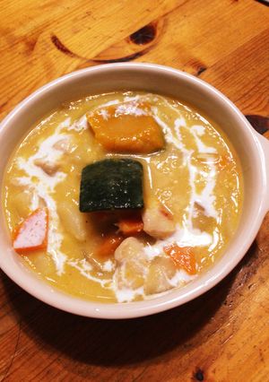 クリームコーン缶と冷凍カボチャのシチュー-レシピのメイン写真