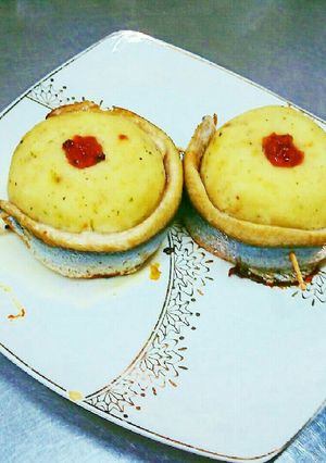 栄養素満点ジューシーサンマ梅ポテサラ巻き-レシピのメイン写真