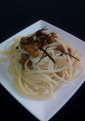 めんつゆ納豆パスタ-レシピのメイン写真