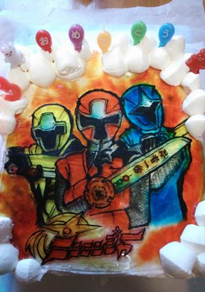 キャラケーキ ニンニンジャー-レシピのメイン写真