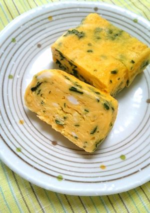 ふりかけで！わかめ入り卵焼き-レシピのメイン写真
