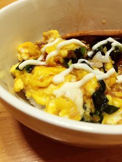 ほうれん草とシーチキンの炒り卵丼♬-レシピのメイン写真
