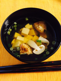 【燃秋味覚】松茸と豆腐のお吸い物-レシピのメイン写真
