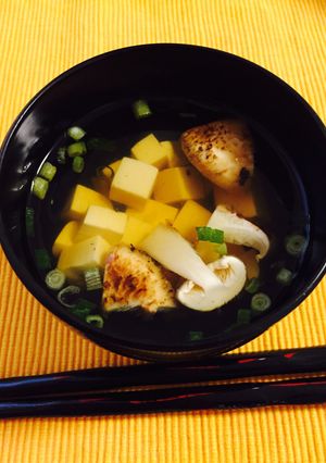 【燃秋味覚】松茸と豆腐のお吸い物-レシピのメイン写真