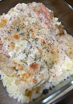混ぜて乗せてチン！チーズ明太ジャガ♪-レシピのメイン写真