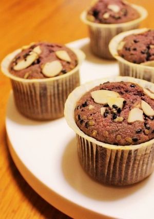 紫いものカップケーキ-レシピのメイン写真
