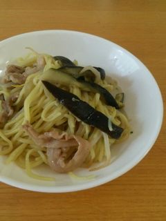 秋ナスと豚肉の松茸風味焼きそば-レシピのメイン写真