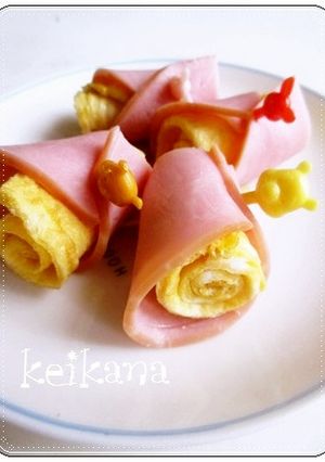 超簡単☆お弁当にも♡クルクルたまごハム♪-レシピのメイン写真