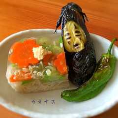 A picture of 素麺の寒天寄せ☆カオナス添え.