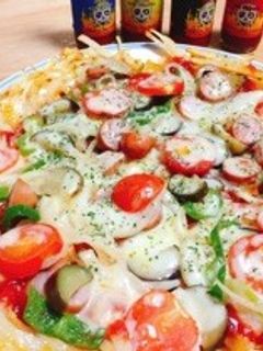 生地不要フライパンじゃがいもサクサクピザ-レシピのメイン写真