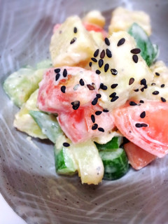 さつま芋のレモン風味マセドアンサラダ-レシピのメイン写真