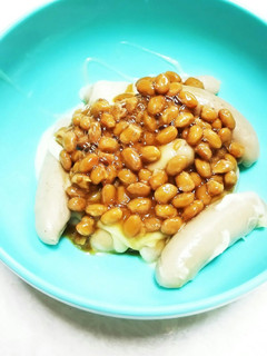 ウインナー納豆チーズめんつゆサラダ-レシピのメイン写真