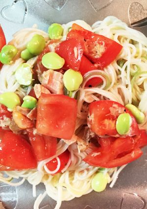 夏の食材で簡単そうめんカッペリーニ-レシピのメイン写真