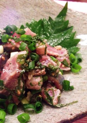 秋刀魚の梅肉和え-レシピのメイン写真