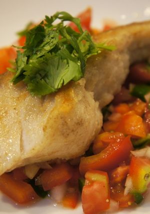 タラのムニエル夏野菜のソースで-レシピのメイン写真