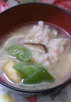 鶏ごぼうつみれ汁-レシピのメイン写真