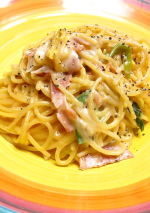 簡単！フライパンだけでカルボナーラ！-レシピのメイン写真