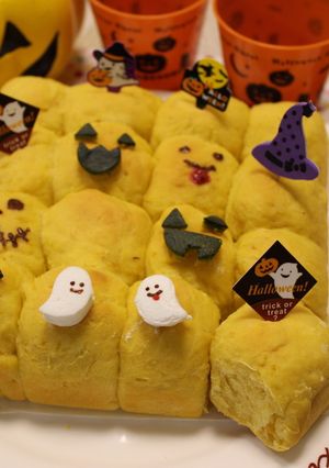 かぼちゃ風味のちぎりパン★ハロウィン★-レシピのメイン写真