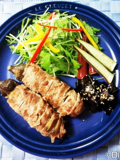 蒸した肉巻きナスとナス皮のきんぴら☆-レシピのメイン写真